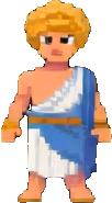 Greek Temple Character C - 102x185 pixel art sprite