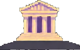Estructura del Templo Griego C — sprite pixel art 256×384
