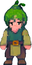 Personaje A del Invernadero — sprite pixel art 114×230
