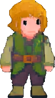 Personaje B del Invernadero — sprite pixel art 114×202