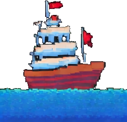 Hafenumgebung B — 256×384 Pixel-Art-Sprite