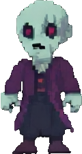 Personagem B da mansão — sprite pixel art 120×223