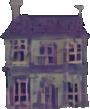 Ambiente da Mansão Assombrada A — sprite pixel art 90×109