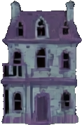Haunted Mansion Building A - 117x178 pixel art sprite