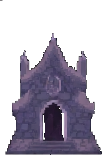 Haunted Mansion Tile A - 256x384 pixel art sprite
