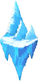 Ice Cave Environment A - 133x284 pixel art sprite