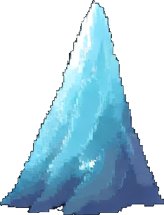 氷の洞窟のタイル A — 256×384 ピクセルアートスプライト