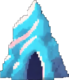 Ice Cave Tile B - 256x384 pixel art sprite