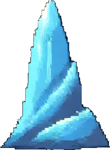 Ice Cave Tile D - 256x384 pixel art sprite
