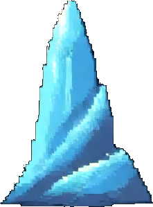 Ladrillo de Cueva de Hielo D — sprite pixel art 256×384