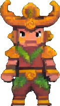 Jungle Temple Character A — 121×214 pixel art sprite