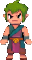 Jungle Temple Character C - 111x206 pixel art sprite