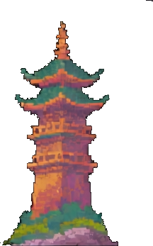 Jungle Temple Effect C - 256x384 pixel art sprite