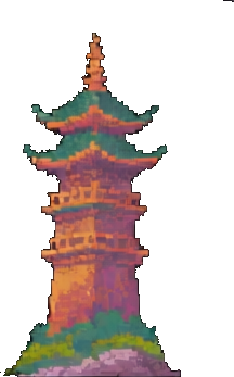 Jungle Temple Effect C — 256×384 pixel art sprite