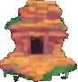 Dschungeltempel Gegenstand C — 86×91 Pixel-Art-Sprite