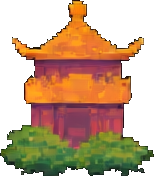 Jungle Temple Tile B - 256x384 pixel art sprite