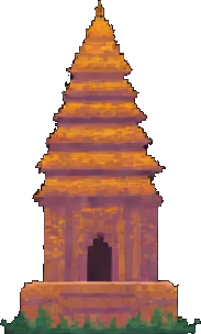 Baldio de templo de la selva D — sprite pixel art 256×384