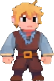 Personaje del faro C — sprite pixel art 108×160