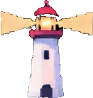 Effet du phare A — sprite pixel art 134×141