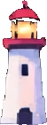 Effet du phare B — sprite pixel art 53×141