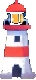 Lighthouse Environment A - 53x117 pixel art sprite