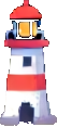 Ambiente do farol A — sprite pixel art 53×117