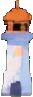 灯台プロップA — 33×97 ピクセルアートスプライト