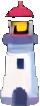 Lighthouse Prop B - 40x106 pixel art sprite