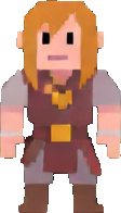 Personaje de la naturaleza baja — sprite pixel art 112×196