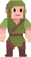 Low-Poly Wilderness Character B - 109x197 pixel art sprite