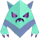 Low-Poly Wilderness Enemy B - 135x132 pixel art sprite