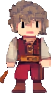 Personaje de la calle del mercado A — sprite pixel art 106×193