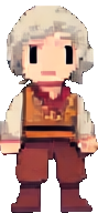 Personnage de la rue du marché C — sprite pixel art 89×192