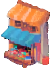 Market Street Environment A - 101x135 pixel art sprite