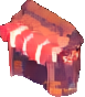 Bâtiment de la rue du marché A — sprite pixel art 77×88