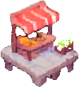 Structure de la rue marché C — sprite pixel art 112×124