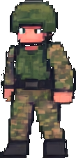 Military Base Tile B - 256x384 pixel art sprite
