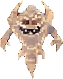 Inimigo de Mosaico Romano C (Cinemático) — sprite pixel art 130×163