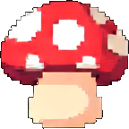 キノコ王国 キャラC — 256×384 ピクセルアートスプライト