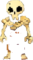 Personaje de Necrópolis A — sprite pixel art 108×196