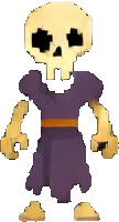 Personnage de Nécropolis B — sprite pixel art 108×200