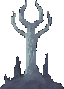 Environnement de Necropolis C — sprite pixel art 256×384