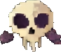Objeto de Necrópolis C — sprite pixel art 87×75