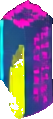 Neon City Environment A - 53x119 pixel art sprite