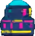 Neonstadt Gegenstand A — 71×73 Pixel-Art-Sprite