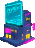 Neon City Structure C - 115x157 pixel art sprite