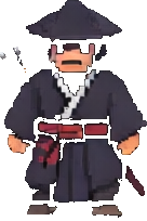 Personnage du Village Ninja A — sprite pixel art 136×204
