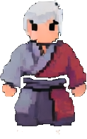 Ninja Village Character C - 123x197 pixel art sprite