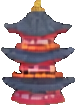 Ninja Village Environment A - 76x105 pixel art sprite