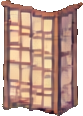 忍者村の建物 A — 83×116 ピクセルアートスプライト